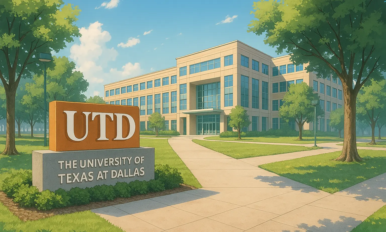 Image showing the University of texas, dallas. An ideal University for MS
